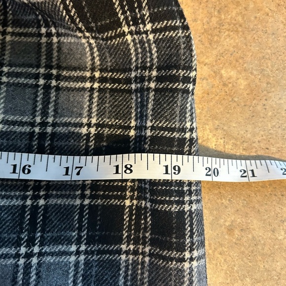 Pendleton skirt - vintage gray tartan plaid 100% wool midi length pencil - Picture 7 of 8